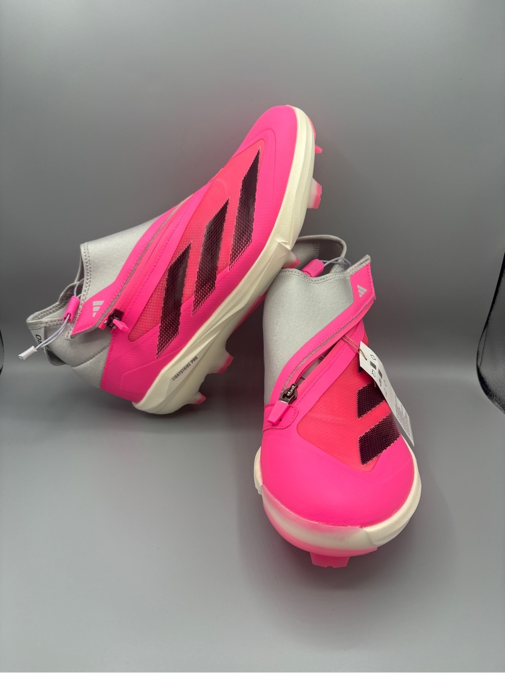Adidas Adizero Impact+ TPU Baseball Cleats Pink Gray IF3353 Men